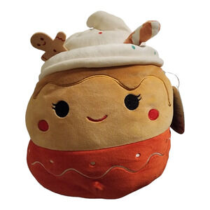NWT RARE Silver Tag Ginger Squishmallows Special Edition Gingerbread Latte 11"